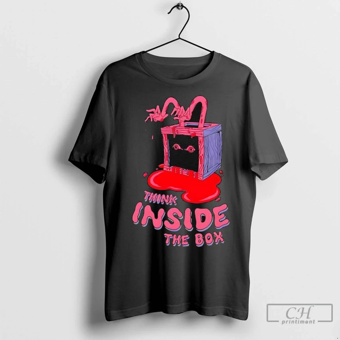 Premium Topatoco Think Inside Box Black T Shirts Long Sleeve Elegant