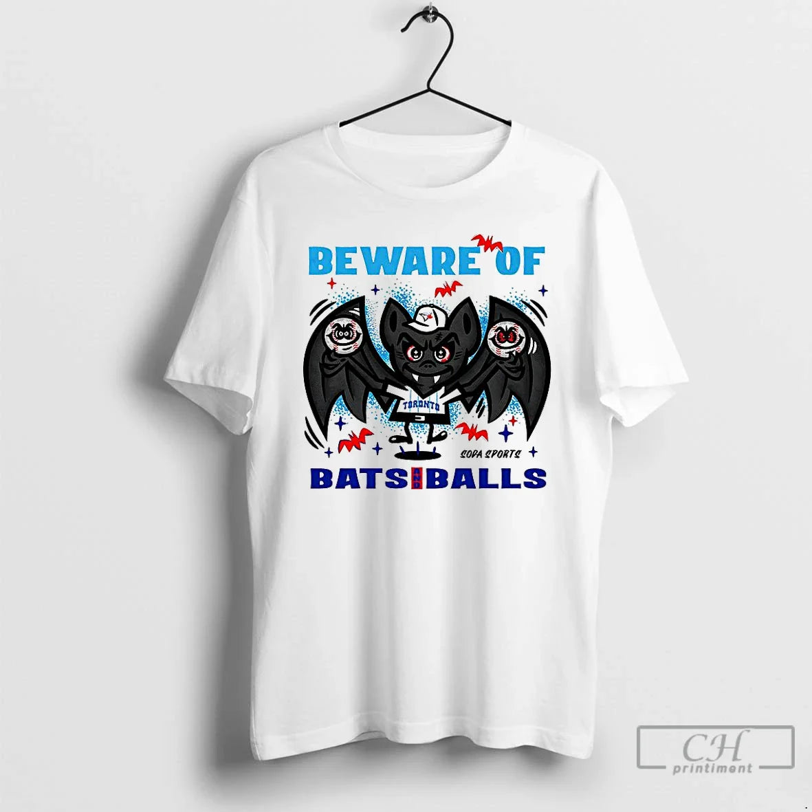 Premium Toronto Blue Jays Baseball Beware Bats And Balls Halloween T