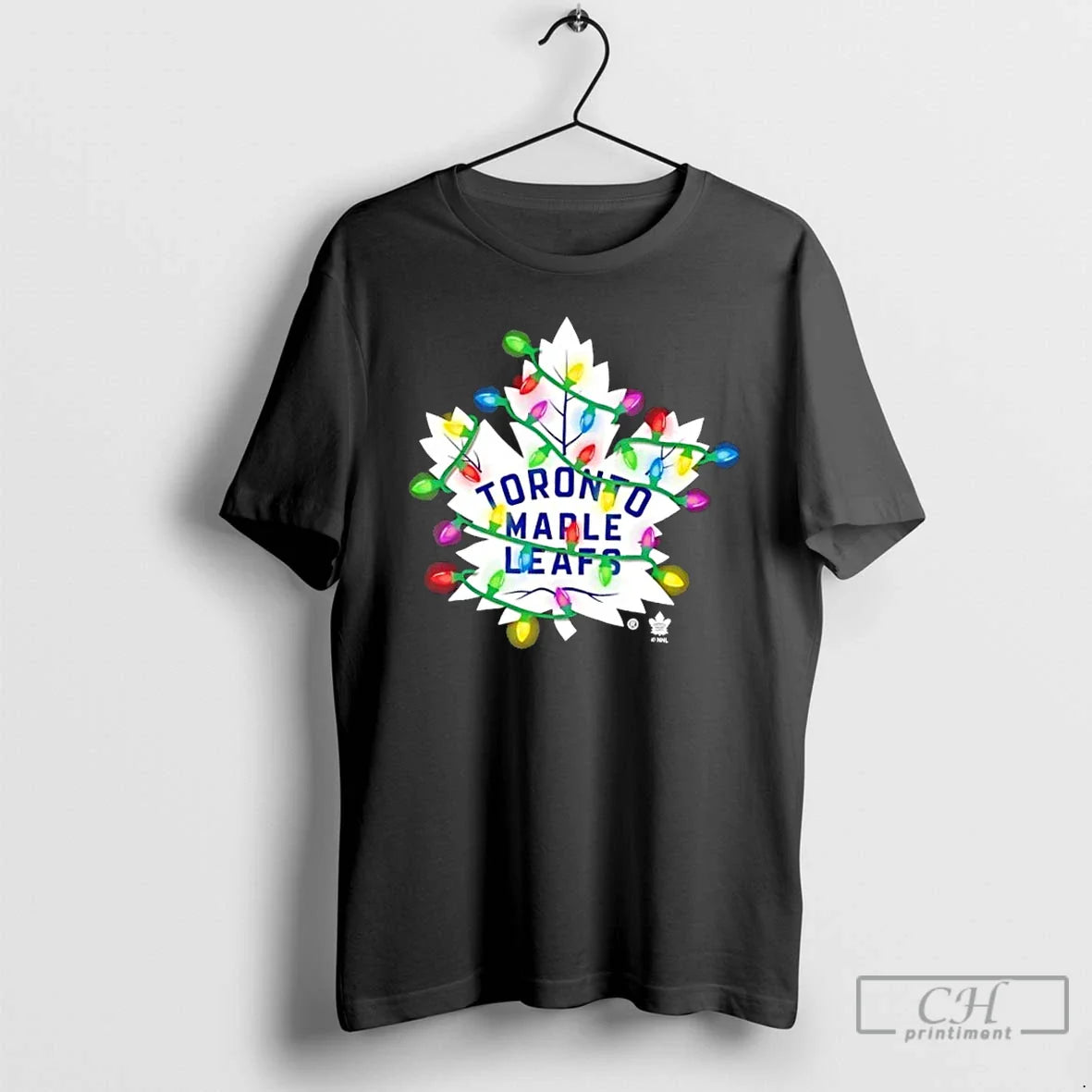 Premium Toronto Maple Leafs Logo Holiday Lights TShirt Modern Art