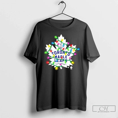 Premium Toronto Maple Leafs Logo Holiday Lights TShirt Modern Art