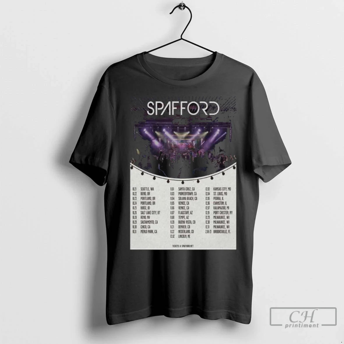 Premium Tour Spafford October November December 2025 Long Sleve Long