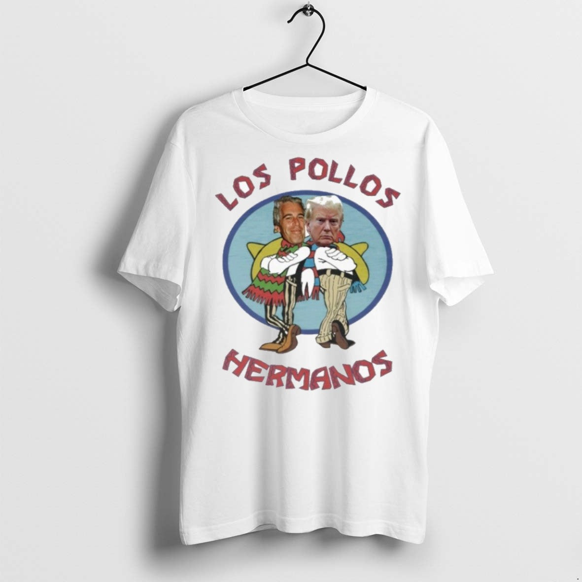 Premium Trump And Jeffrey Epstein Los Pollos Hermanos T Shirts Long