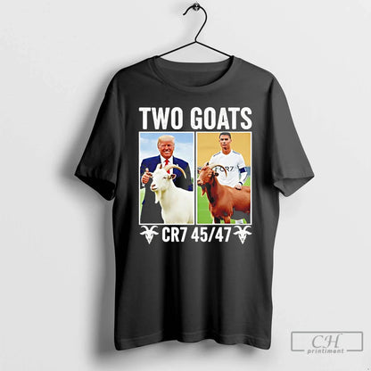 Premium Trump Ronaldo Cr7 Two Goats 45 47 Long Sleeve Unique Fashion