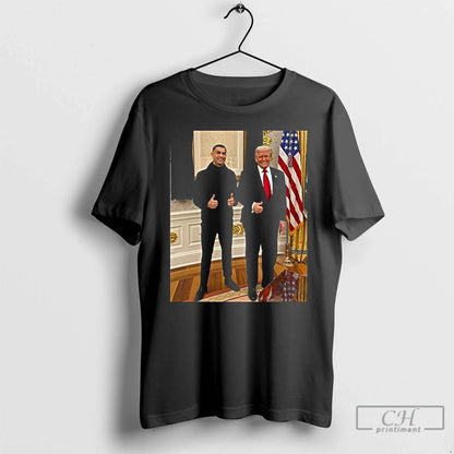Premium Trump Vs Cristiano Ronaldo White House Shirt Trendy Look