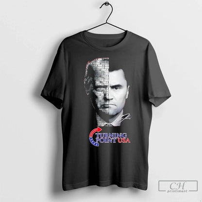 Premium Trump X Charlie Kirk Turning Point Usa Signature TShirt