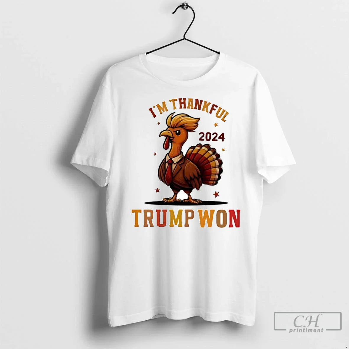 Premium Turkey Im Thankful Trump Won Thanksgiving Tee Modern Apparel