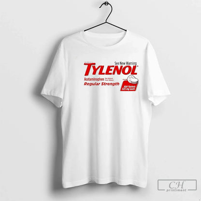 Premium Tylenol Acetaminophen See New Warning Tee Classic Outfit