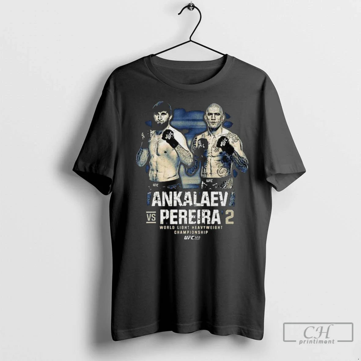Premium Ufc 320 Ankalaev Vs Pereira 2 Bitmap Long Sleve Long Sleeve