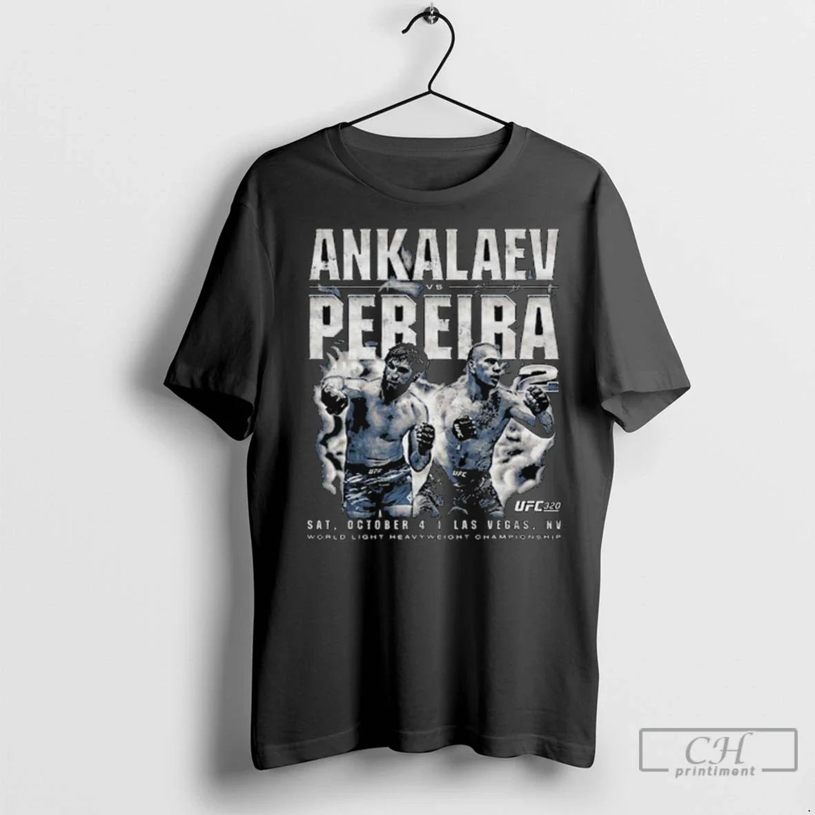 Premium Ufc 320 Ankalaev Vs Pereira 2 Long Sleve TShirt Authentic Art