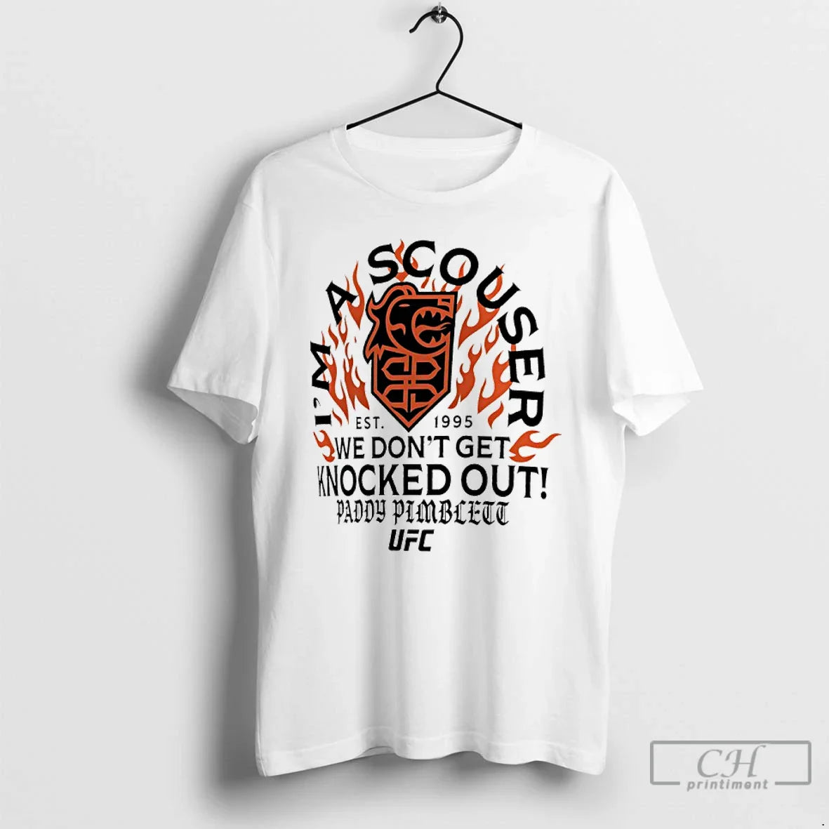 Ufc Paddy Pimblett Im Scouser We Dont Get Knocked Out Est 1995 TShirt