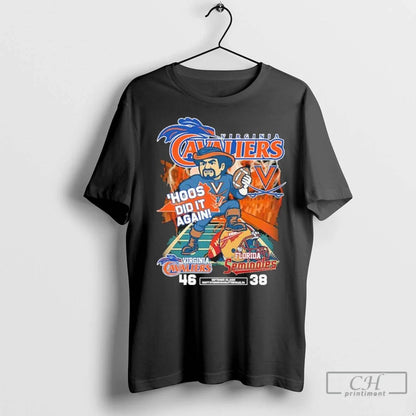 Premium Uva Mascot Hoos Did It Again Virginia Cavaliers 46 38 Florida