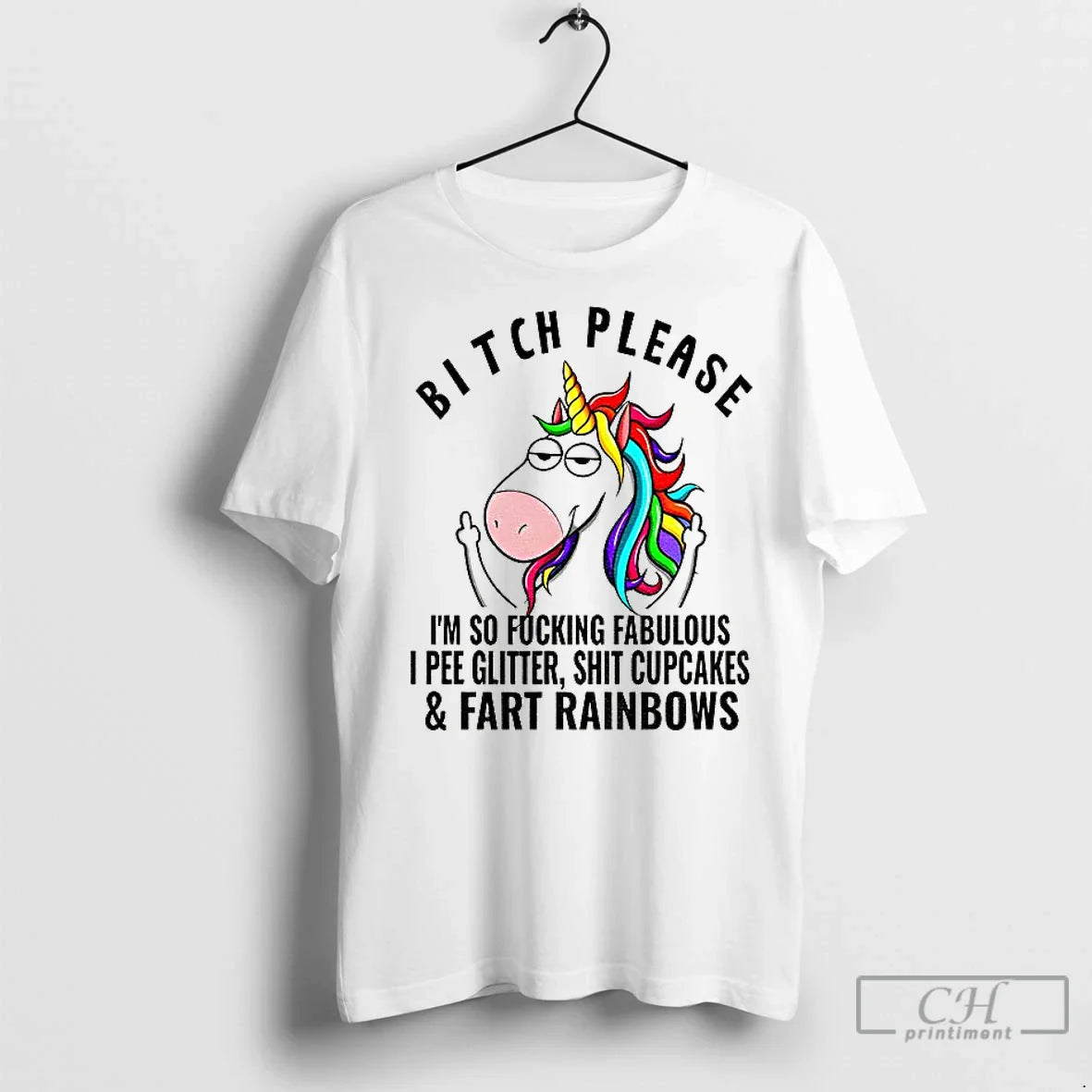 Premium Unicorn Bitch Please Im So Fucking Fabulous I Pee Glitter