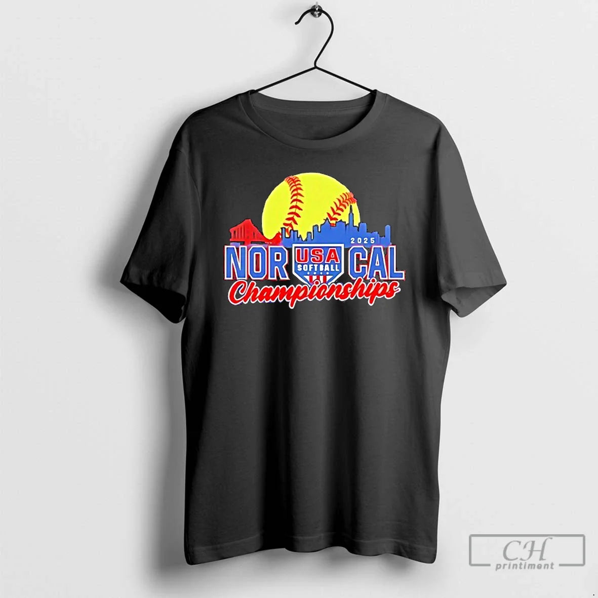 Premium Usa Softball Baseball 2025 Norcal Championships TShirt