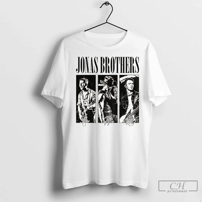 Premium Jonas Brothers 90S Band Signature Long Sleeve Classic Design