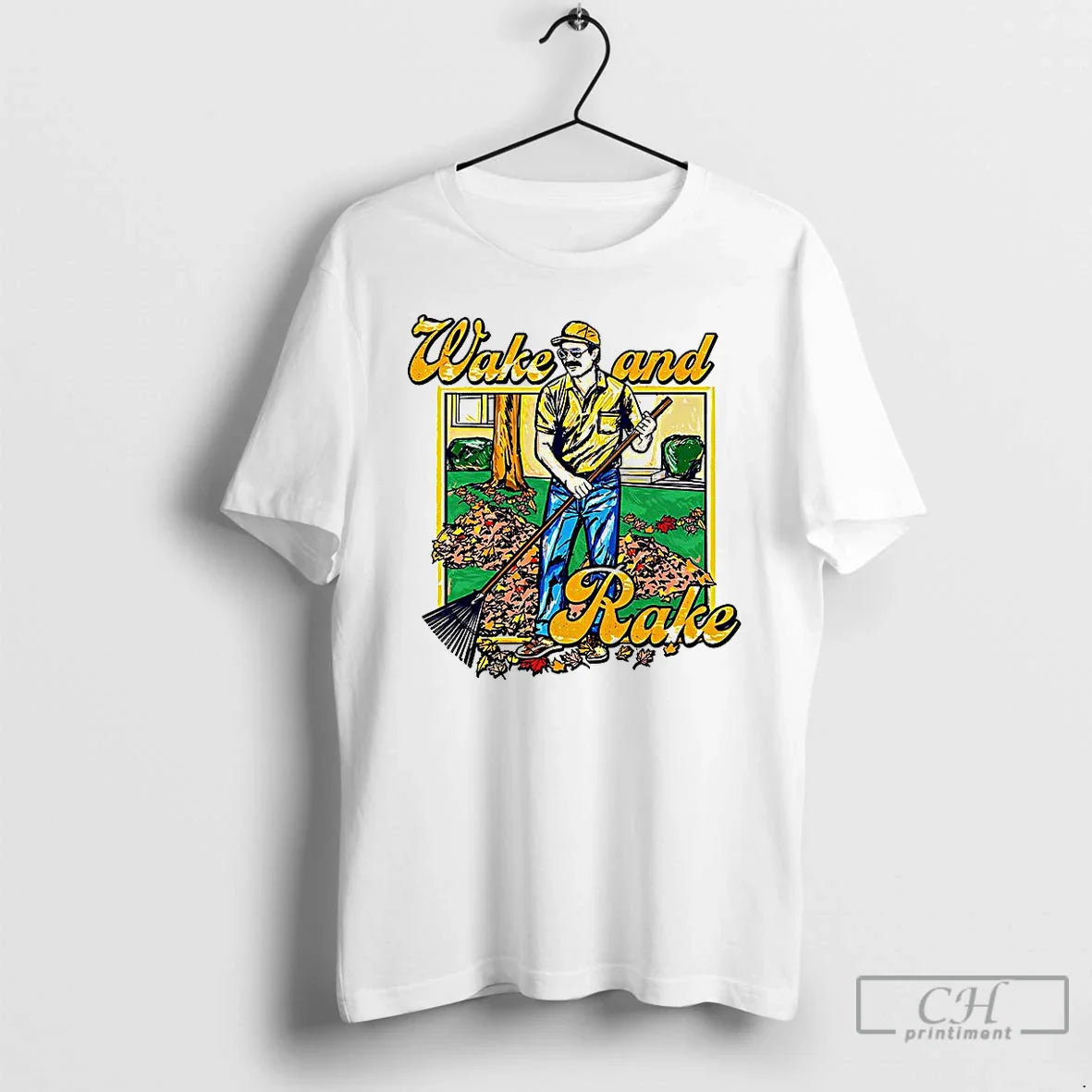 Premium Wake And Raking Leaves Fall T Shirts Tank Top Unique Look