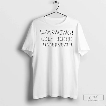 Premium Warning Ugly Boobs Underneath Ornaments Hoodie Designer