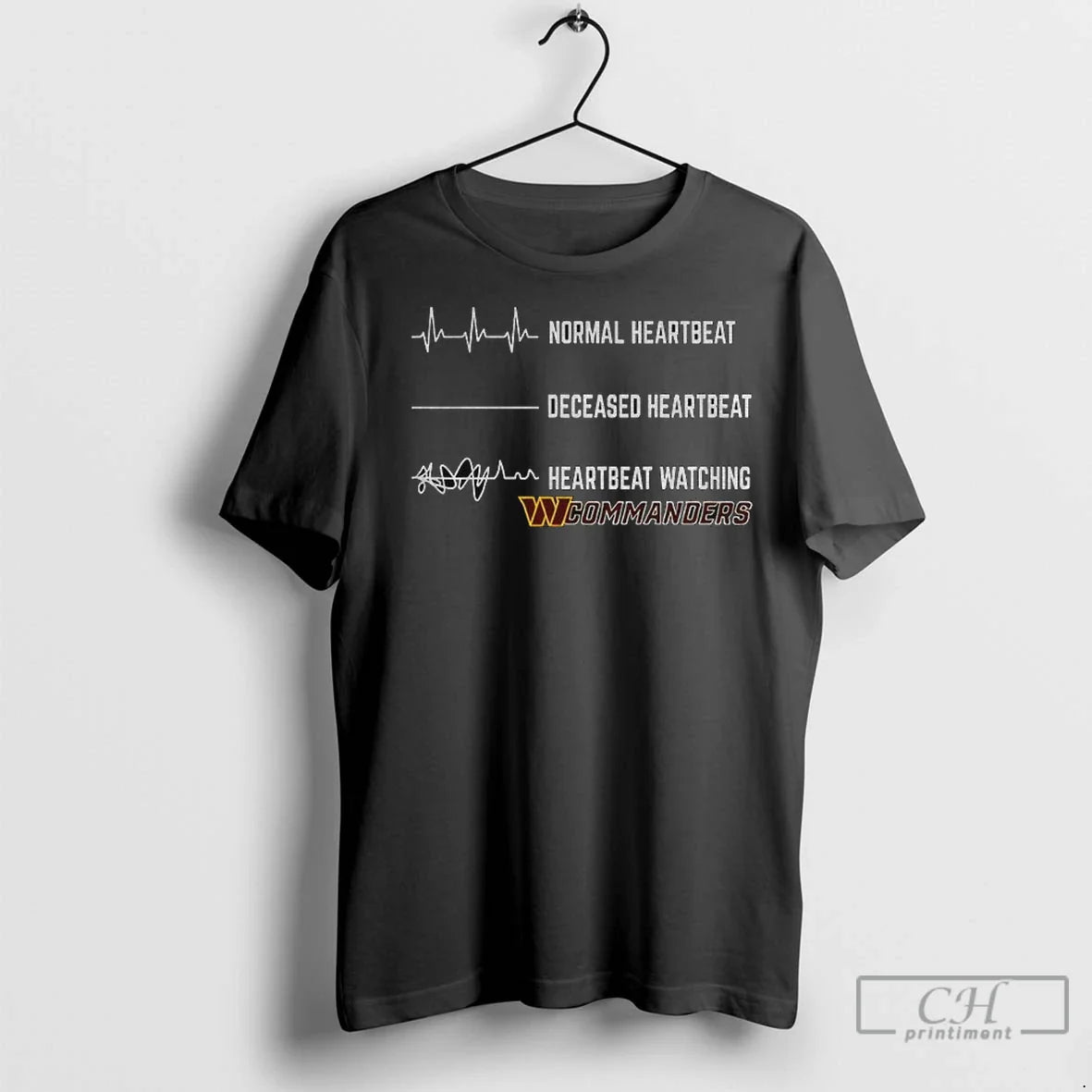 Premium Washington Commanders Football Normal Heartbeat Deceased
