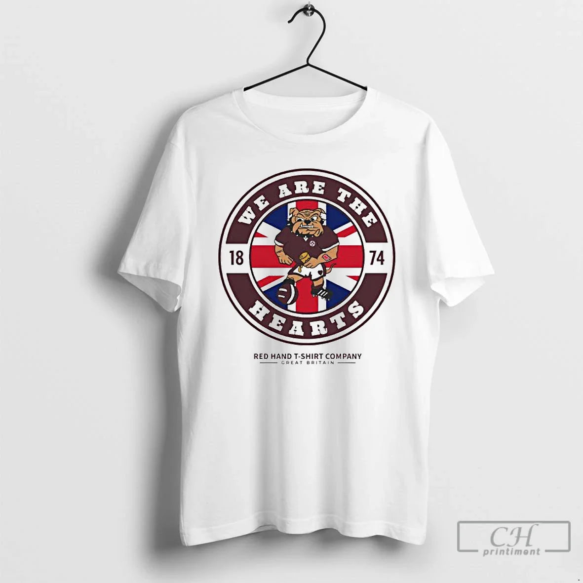 Premium We Are Hearts Union Jack Ornaments T Shirts TShirt Trendy Gift