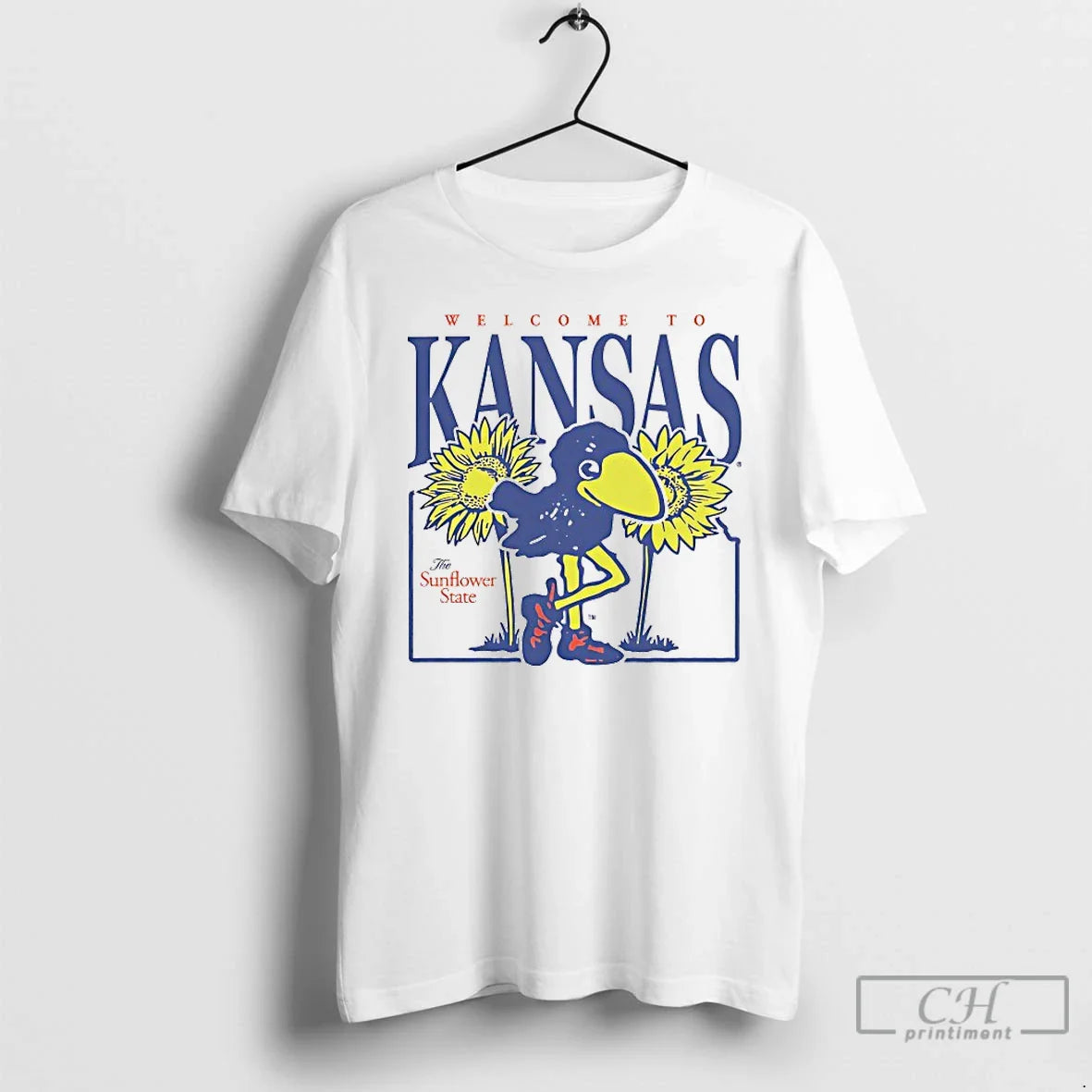 Premium Welcome To Kansas Sunflower Ringer TShirt Unique Look