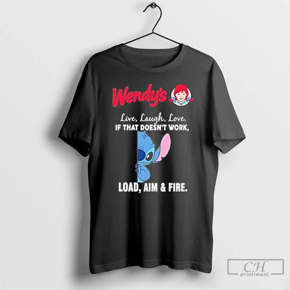 Premium Wendys X Stitch Live Laugh Love If That Doesnt Work Load Aim