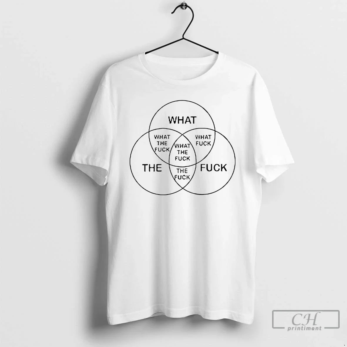 Premium What Fuck Venn Diagram TShirt Modern Outfit