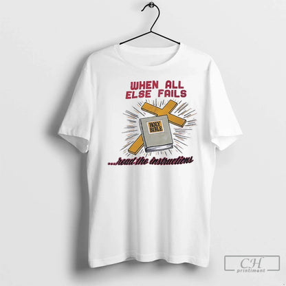 Premium When All Else Fails Read Instructions Hoodie Vintage