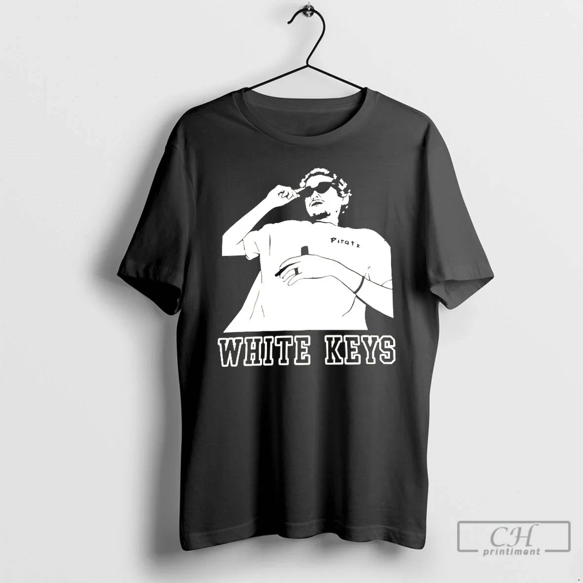 Premium White Keys TShirt Premium Fashion