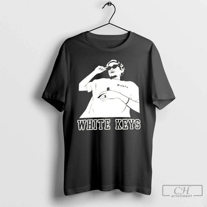 Premium White Keys TShirt Premium Fashion
