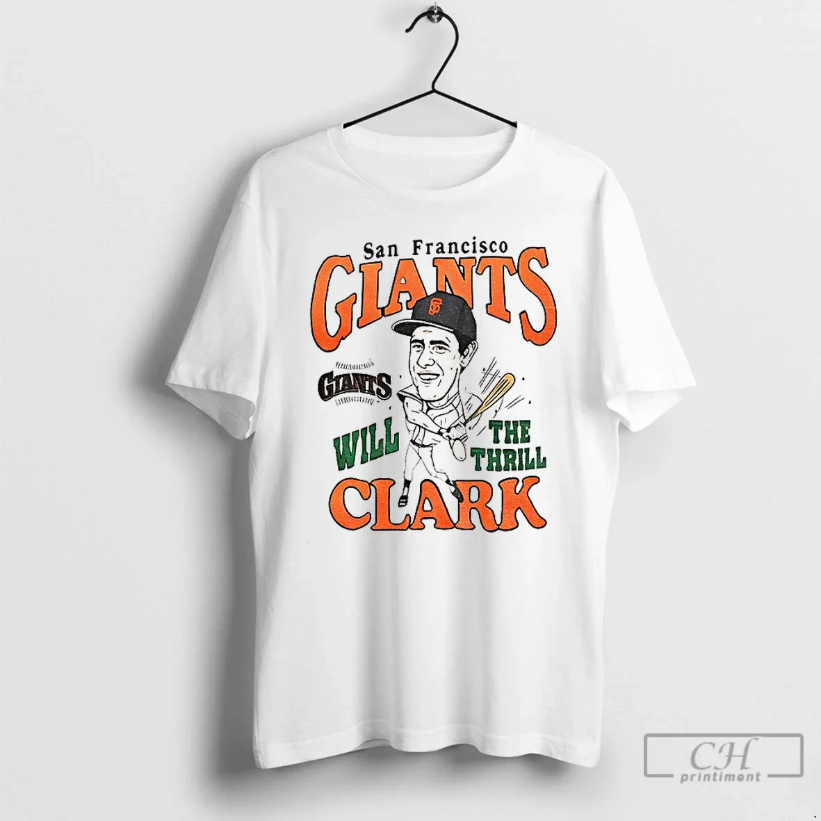 Premium Will Clark San Francisco Giants Mlb Baseball Cartoon Will