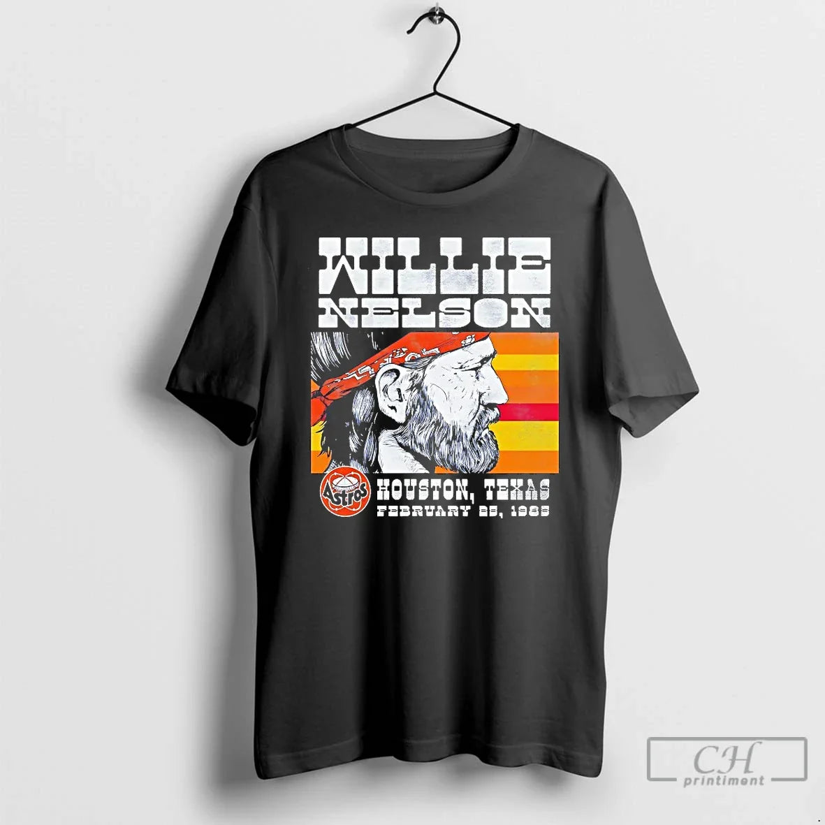 Premium Willie Nelson February 25 1985 Houston Astros Sweatshirt
