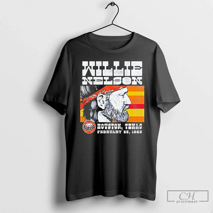 Premium Willie Nelson February 25 1985 Houston Astros Sweatshirt