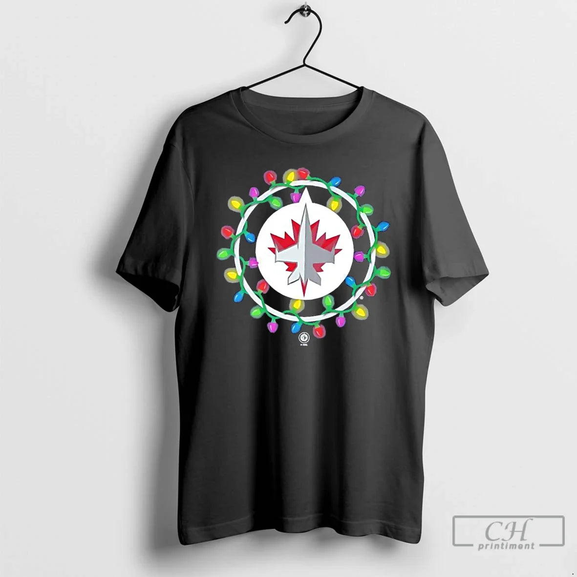 Premium Winnipeg Jets Logo Holiday Lights Long Sleeve Stylish Design