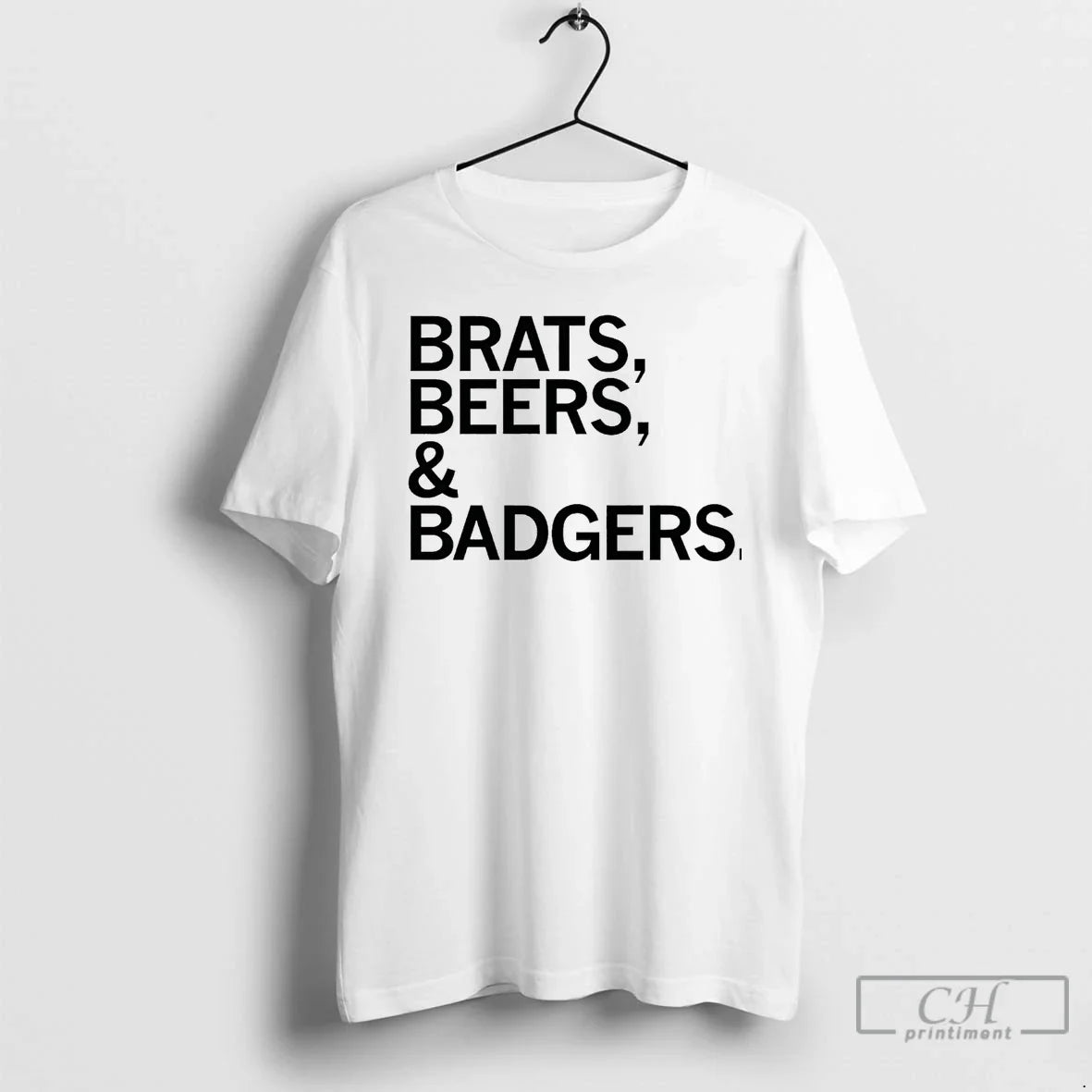 Premium Wisconsin Brats Beers And Badgers Long Sleeve Modern Design
