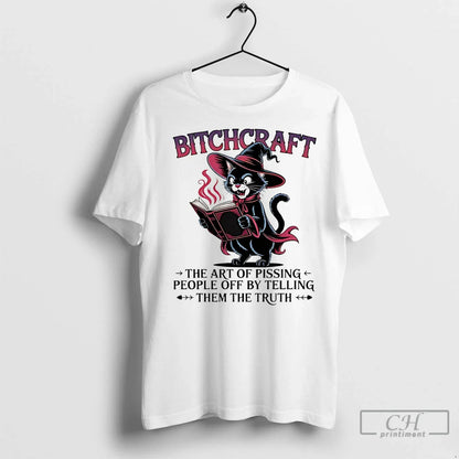 Premium Witch Black Cat Bitchcraft Art Pissing People Off Telling