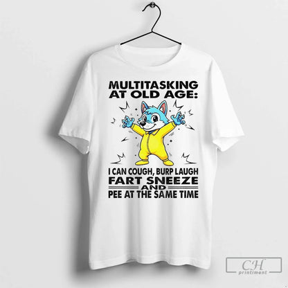 Premium Wolf Multitasking Old Age I Can Cough Burp Laugh Fart Sneeze