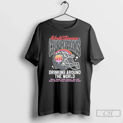 Premium World Showcase Champions Drinking Around World T Shirts Tee