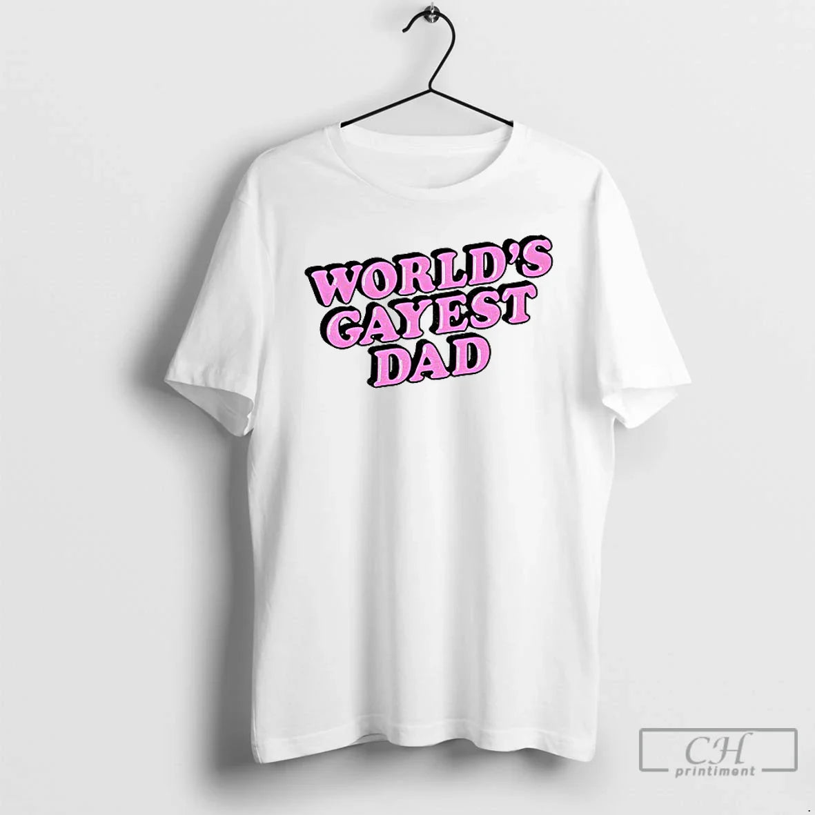 Premium Worlds Gayest Dad Lgbt T Shirts Long Sleeve Authentic Art