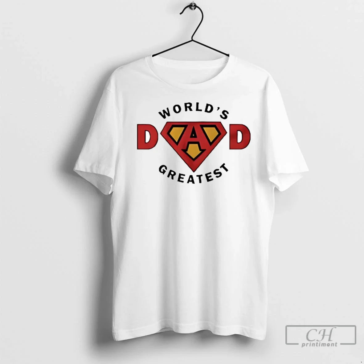 Premium Worlds Dad Greatest Superman Logo Shirt Elegant Gift