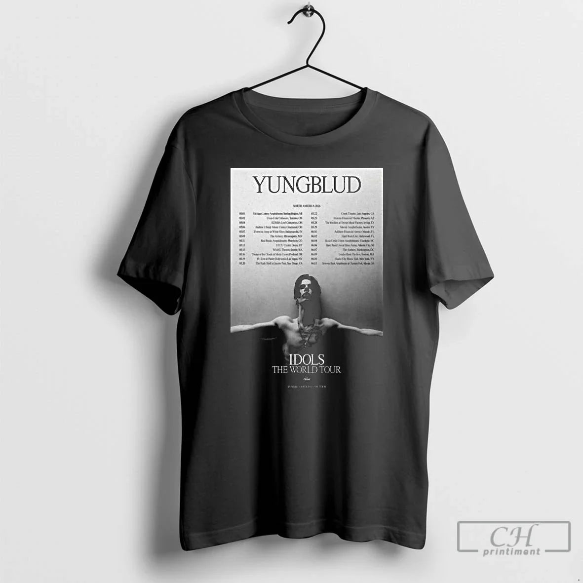 Premium Yungblud North American 2026 Long Sleve T Shirts Tee