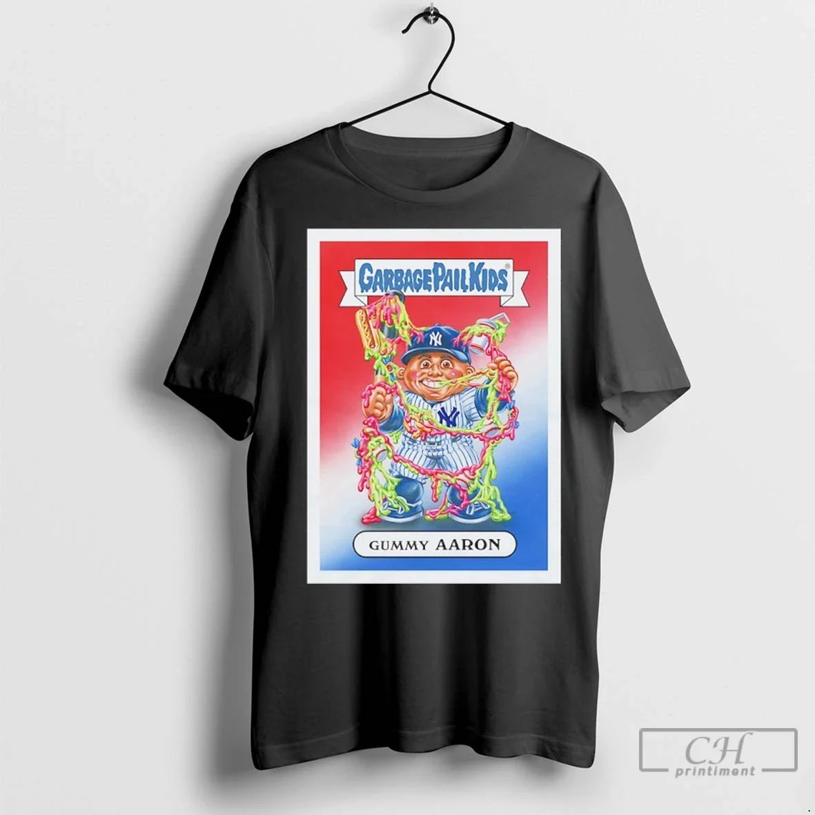 Premium Yankees Baseball Gummy Aaron X Garbage Pail Tee Exclusive
