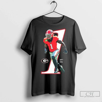 Premium Zachariah Branch Number 1 Georgia Bulldogs Football