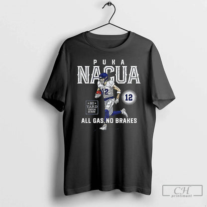 Premium Acua Los Angeles Rams Football Puka Nall Gas No Brakes T
