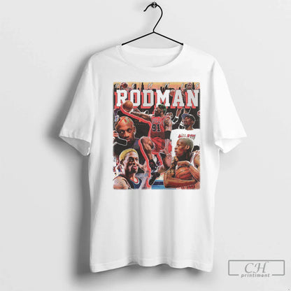 Premium Dennis Rodman Bulls Te Shirt Modern Fashion