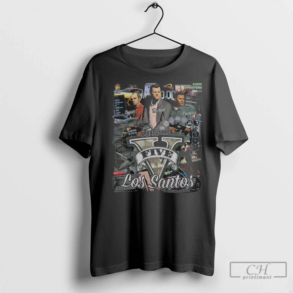 Premium Gta V Shirt Vintage Design