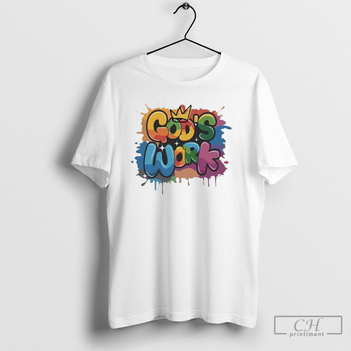 Proclaim Gods Work Graffiti Sweatshirt Vintage Look