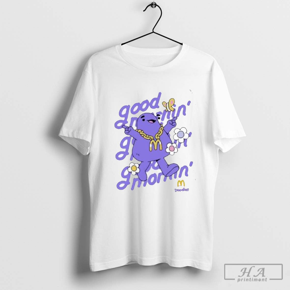 Purple Doodles X Mcdonalds Good Mornin Grimace Tank Top Trendy Look