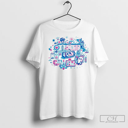 Rabbit Candy Tee Retro Fashion