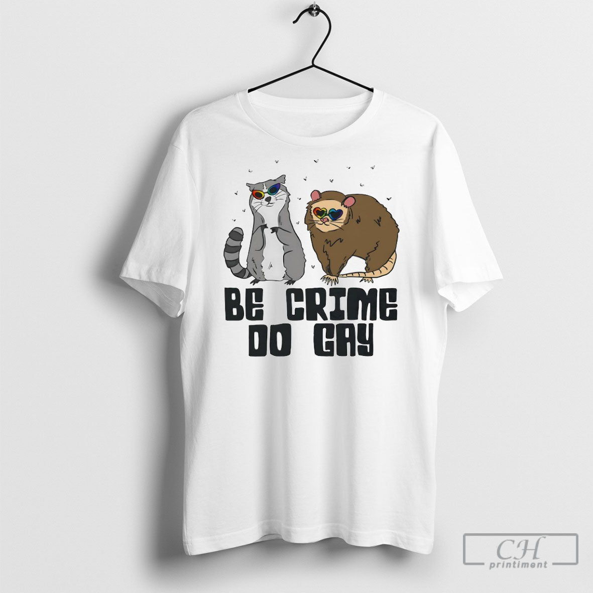 Raccoon And Opossum Be Crime Do Gay Long Sleeve Designer Fashion
