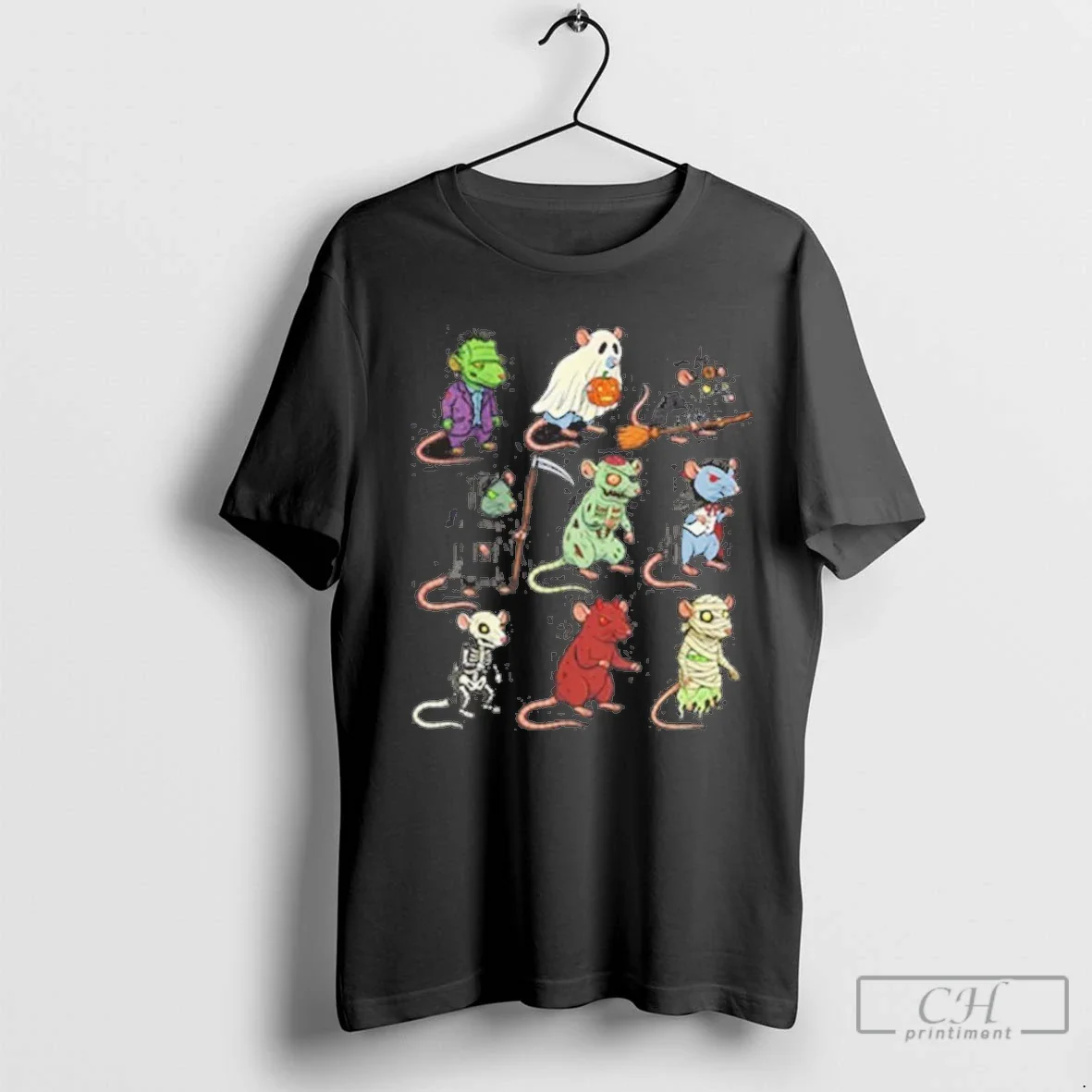 Rat Spooky Witch Boo Zombie Rat Halloween Tank Top Elegant Gift