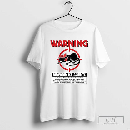 Rats Warning Beware Ice Agents Red Maga Hoodie Unique Design